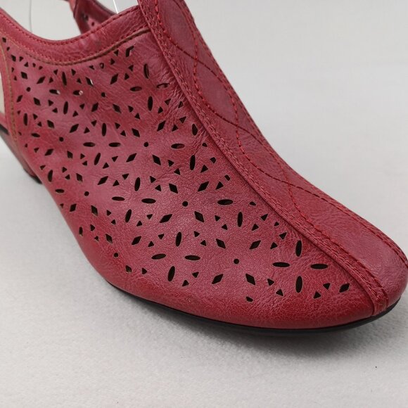 ALIA Perforated Leather Slingback Sandals - Picture 8 of 16